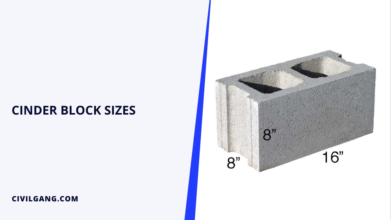 Cinder Block Sizes