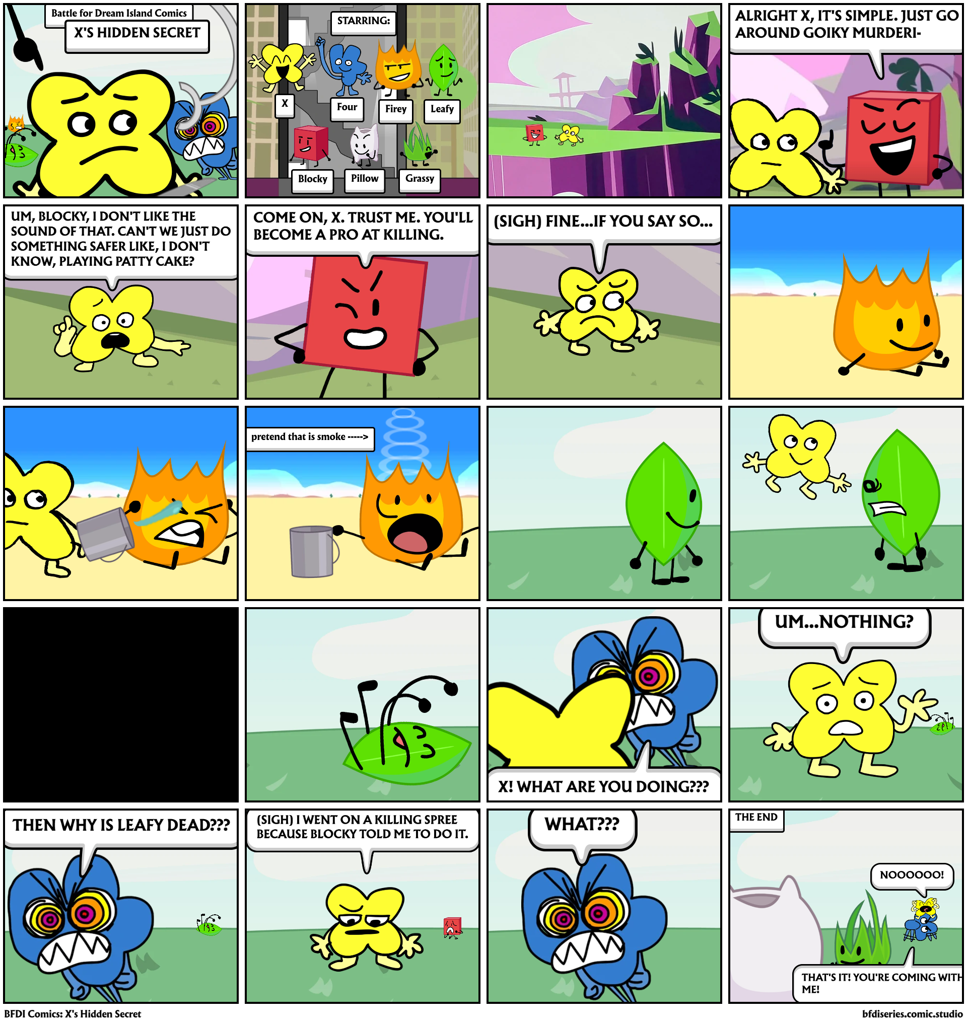 BFDI Comics: X's Hidden Secret - Comic Studio