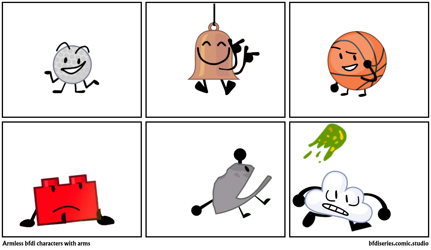 Armless bfdi characters with arms - Comic Studio