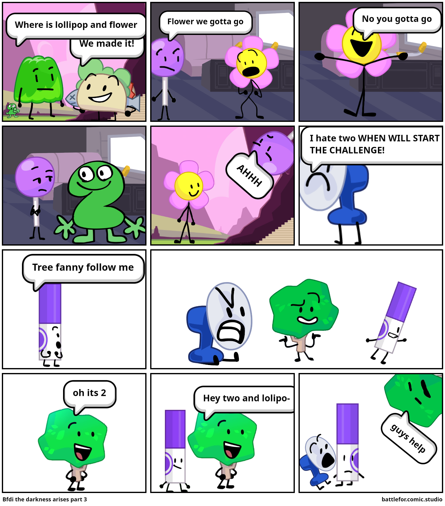 Bfdi the darkness arises - Comic Studio