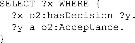 SPARQL SELECT query with one variable in SELECT clause.