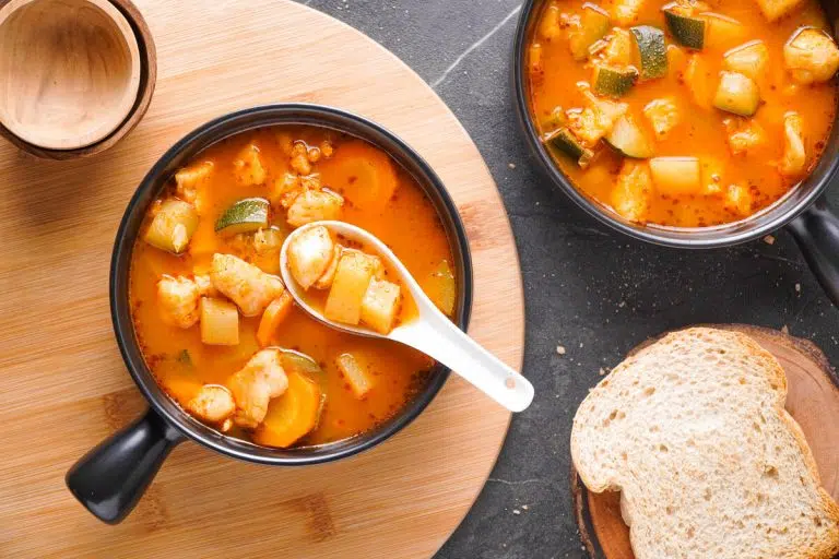 Homemade Caldo De Pescado