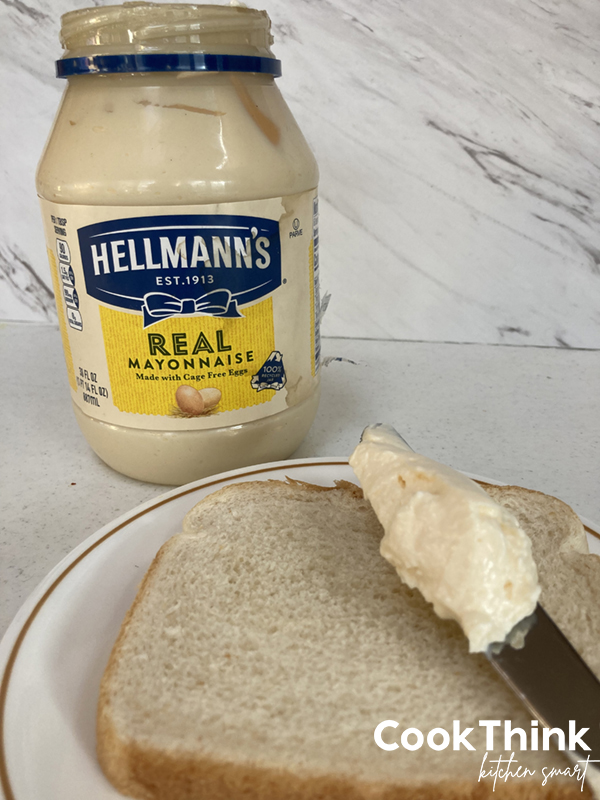 mayo on bread