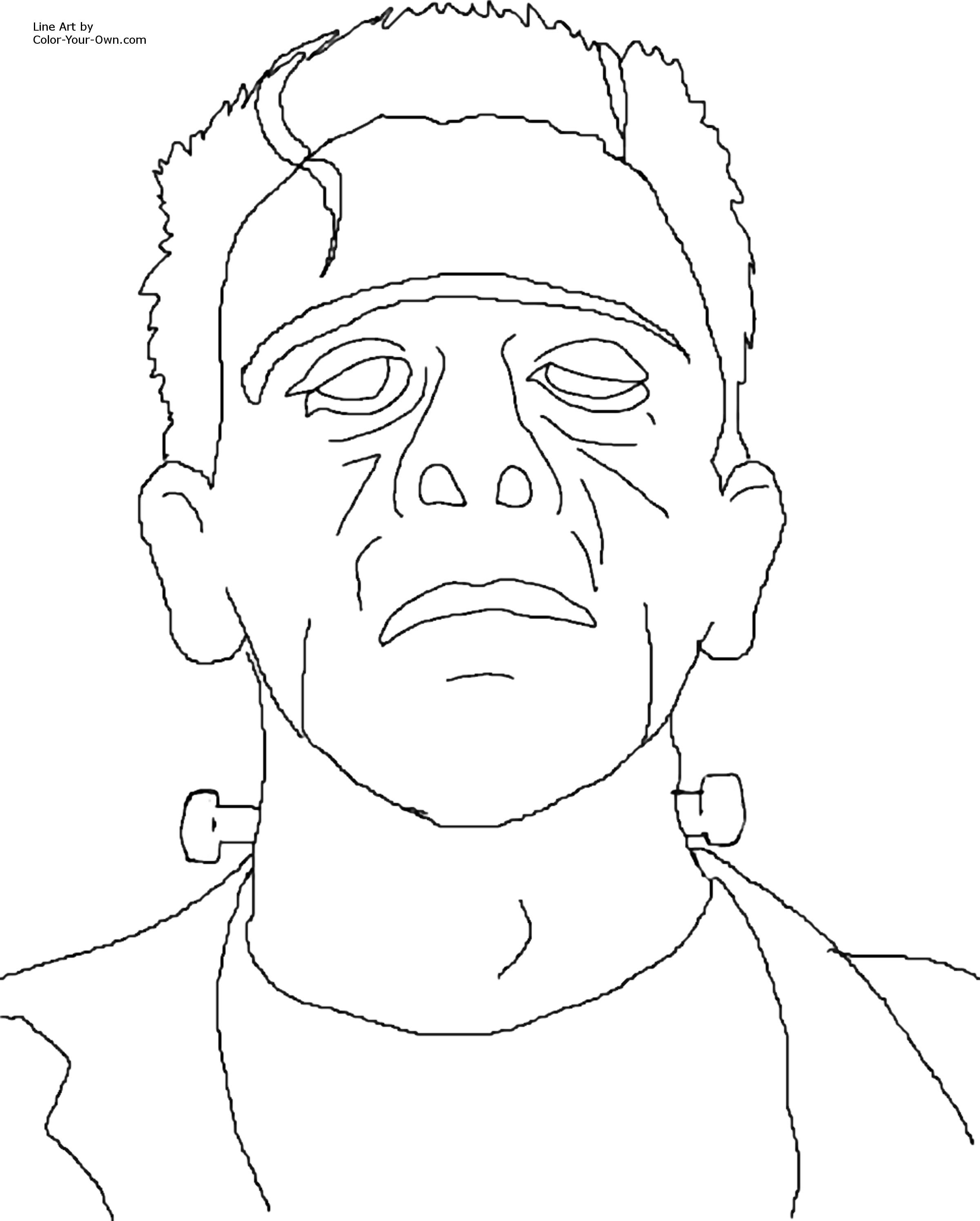 Frankenstein Printable Coloring Pages