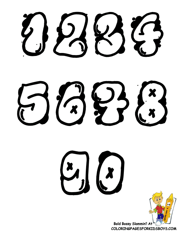 Alphabet Coloring | Graffiti Alphabet | Free | ABC Coloring Pages 