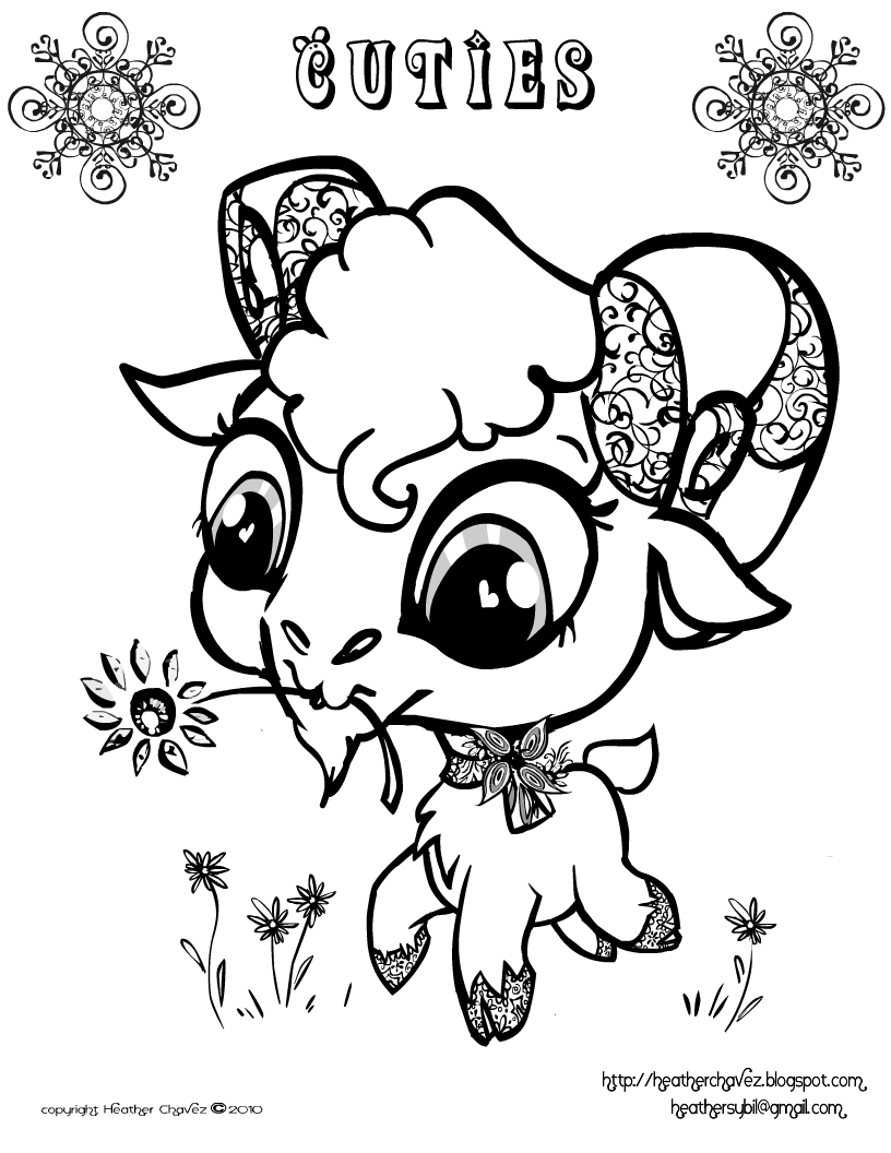 10 Pics of Cuties Coloring Pages Skunk - Creative Cuties Coloring ...