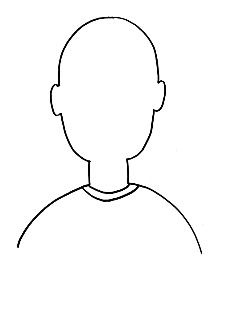 Blank Face Coloring Page