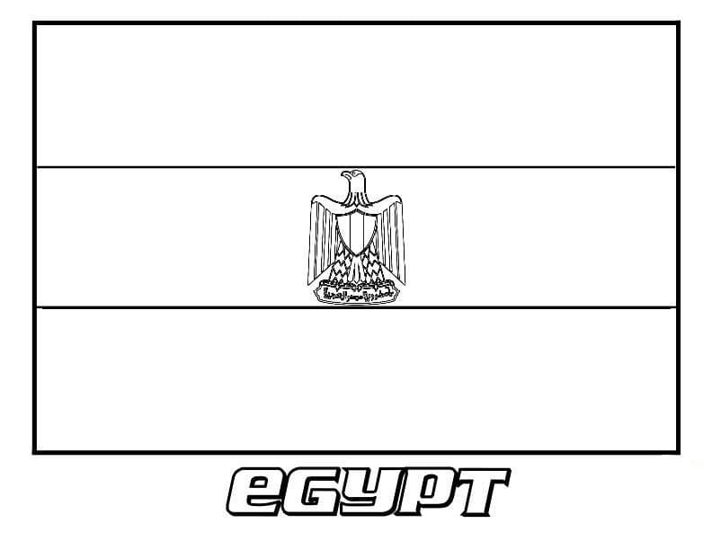 Egypt Flag 2 Coloring Page - Free Printable Coloring Pages for Kids