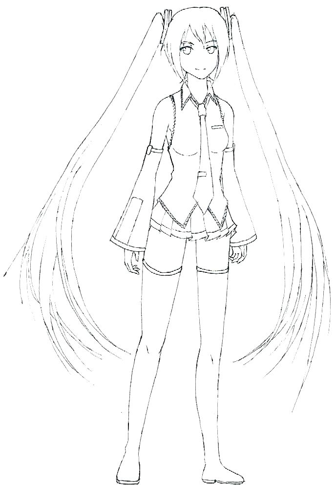 Hatsune Miku Coloring Page Free Printable Coloring Pa - vrogue.co