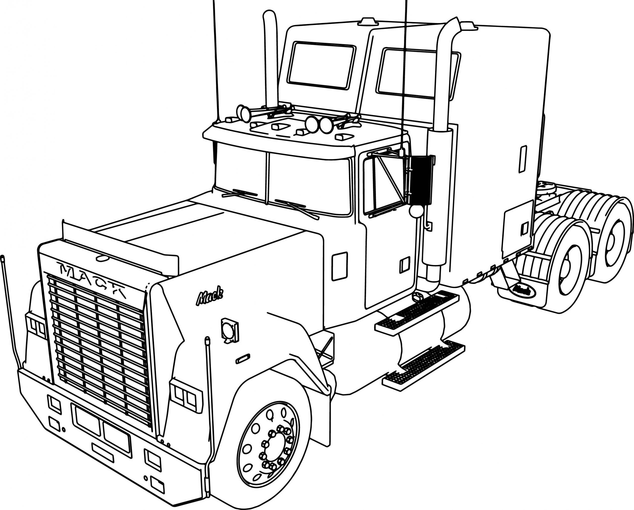 40 free printable truck coloring pages download - lorry colouring pages ...