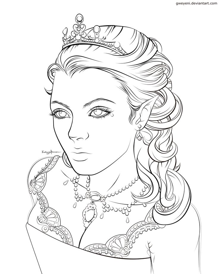 queen coloring pages free printable queen coloring pages - queen ...