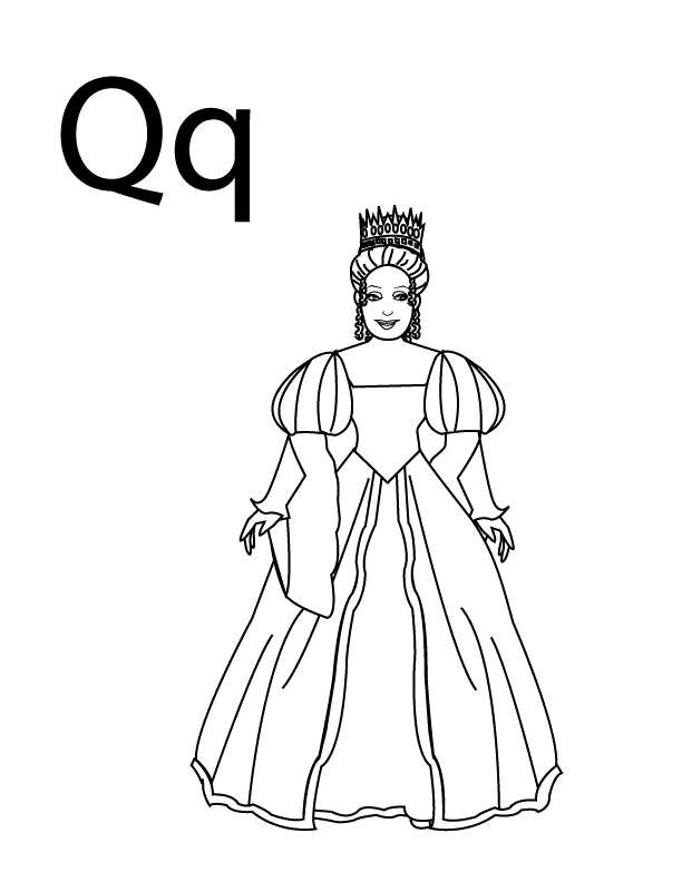 Queen Coloring Pages For Kids