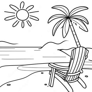 Beach For Adults Coloring Pages