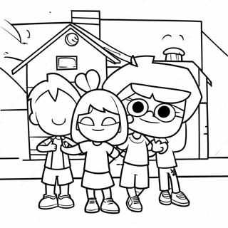 Pagina Da Colorare Divertimento Familiare Loud House 1471-1180