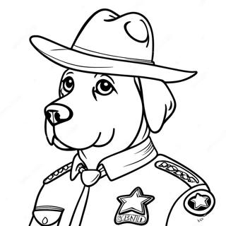 Sheriff Labrador Målarbilder