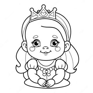 Baby Cute Princess Coloring Pages