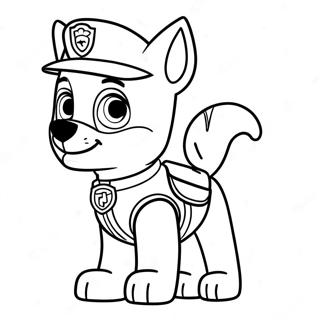 Chase Di Paw Patrol In Azione Pagina Da Colorare 15251-12038