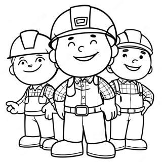 Bob The Builder Arkadaşlarıyla Boyama Sayfası 15371-12117