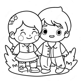 Boy And Girl Coloring Pages