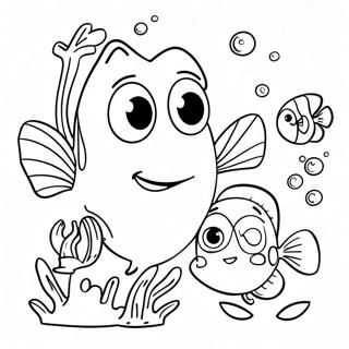 Cute Dory And Friends Coloring Page 1761-1405