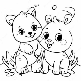 Cute Baby Animals Coloring Page 18311-14454