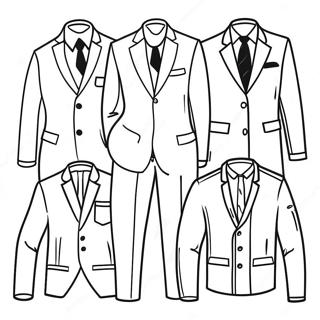 Men's Fashion Coloring Page 18570-14664