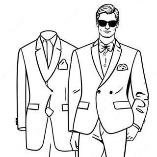 Men's Fashion Coloring Page 18570-14662