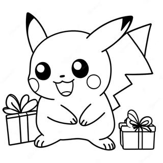 Pikachu Kerst Kleurplaat 1880-1503