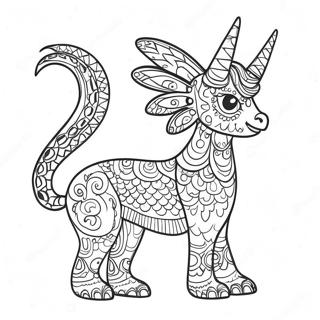 Alebrije Kleurplaten