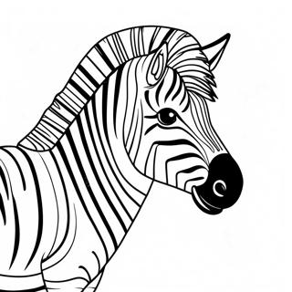 Página Para Colorir Da Zebra Com Listras 10551-8444