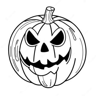 Pagini De Colorat Dovleac Jack-O'-Lantern Înfricoșător 12261-9612