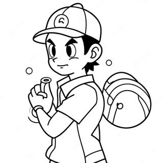 Ash Ketchum Pokemon Värityssivu 12590-9878