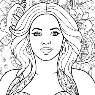 Beyonce Coloring Page 13060-10259