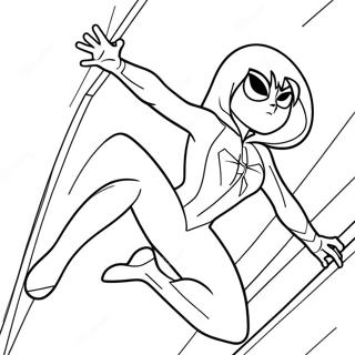 Spin Spider Gwen Kleurplaten