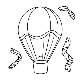 Festlig Ballong Och Serpentinfärgläggningssida 25843-20422