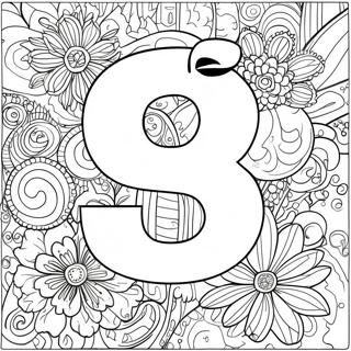 Number 9 Coloring Page 26874-21249