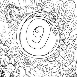 Number 9 Coloring Page 26874-21252