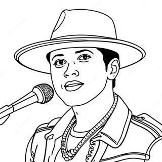 Bruno Mars Coloring Page 27164-21462