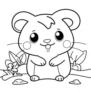 Pagini De Colorat Cu Hamtaro 27284-21566