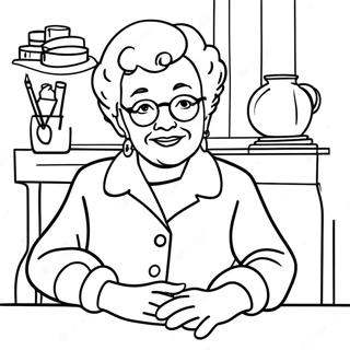 Sophia Petrillo Komik Boyama Sayfası 27665-21854