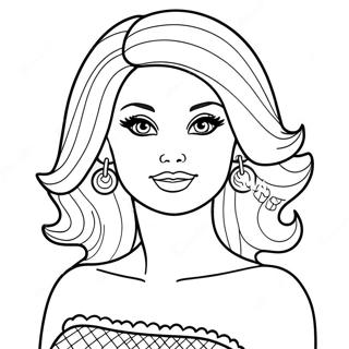 Barbie Head Coloring Page 28254-22315