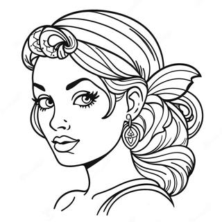 Tattoo Pin Up Voor Volwassenen Kleurplaten