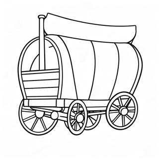 Oregon Trail Wagon Coloring Page 28434-22464