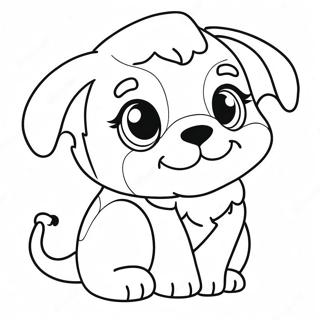 Cute Bsd Puppy Coloring Page 28455-22477