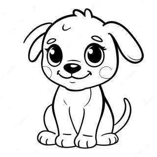 Cute Bsd Puppy Coloring Page 28455-22479