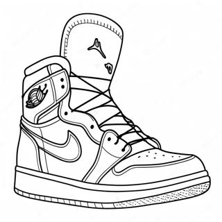 Jordan 1 Sneaker Coloring Page 2970-2367