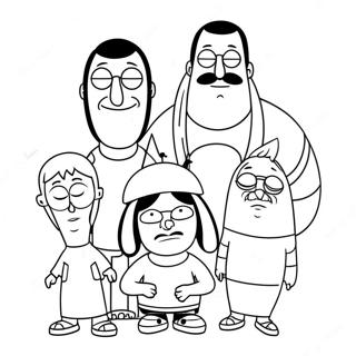 Kolorowanka Zabawne Postacie Z Bob's Burgers 2991-2403