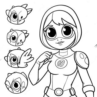 Miraculous Ladybug Superhero Coloring Page 29934-23654