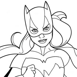 Batgirl In Action Coloring Page 20963-16570