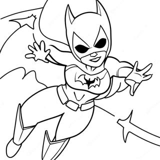 Batgirl In Action Coloring Page 20963-16571